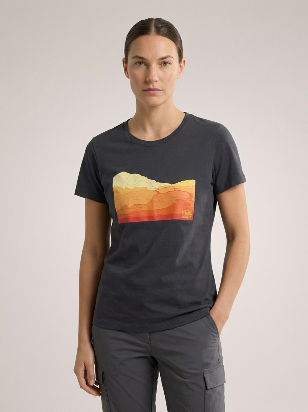 Arc’teryx Graphic T-Shirt – Washed Charcoal size medium